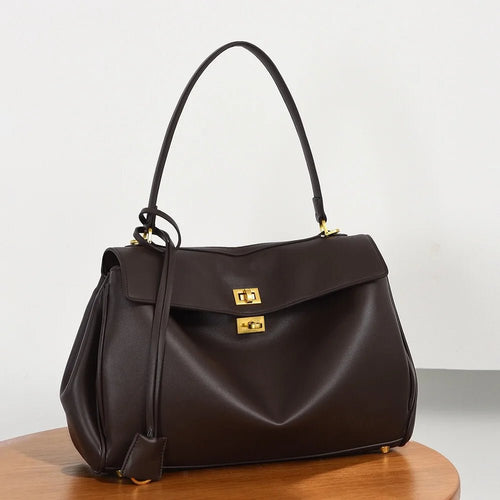 Rosalie Turn-Lock Vintage Shoulder Bag - Laluva