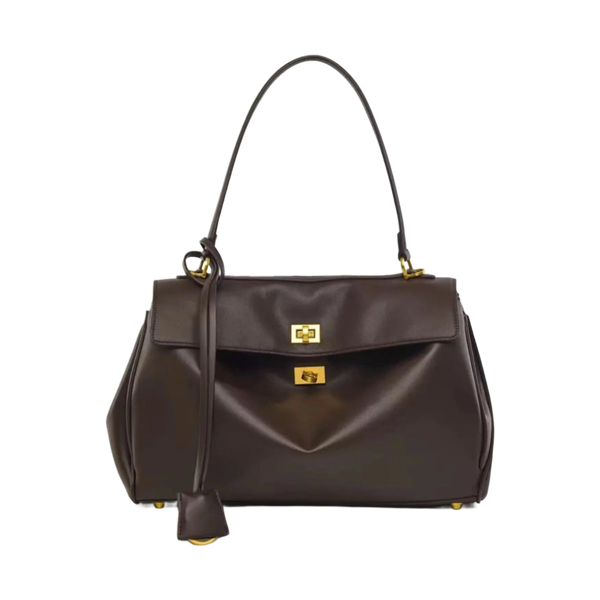 Rosalie Turn-Lock Vintage Shoulder Bag - Laluva