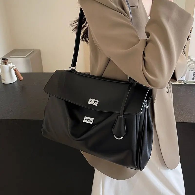 Rosalie Turn-Lock Vintage Shoulder Bag - Laluva