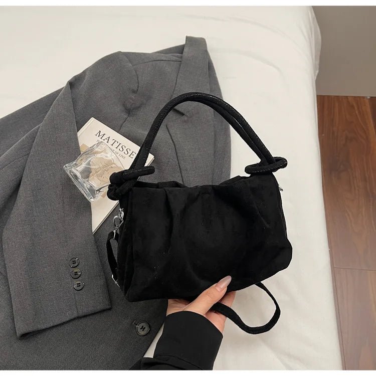 Siena Faux Suede Mini Shoulder Bag - Laluva