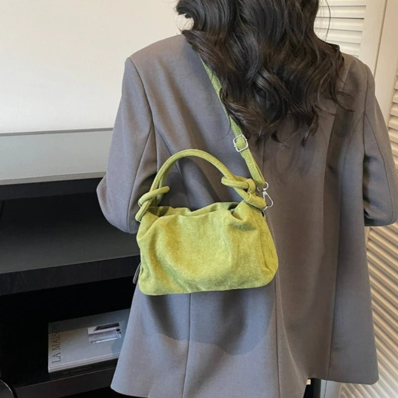 Siena Faux Suede Mini Shoulder Bag - Laluva
