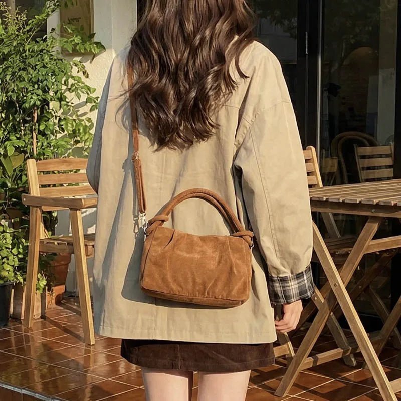 Siena Faux Suede Mini Shoulder Bag - Laluva