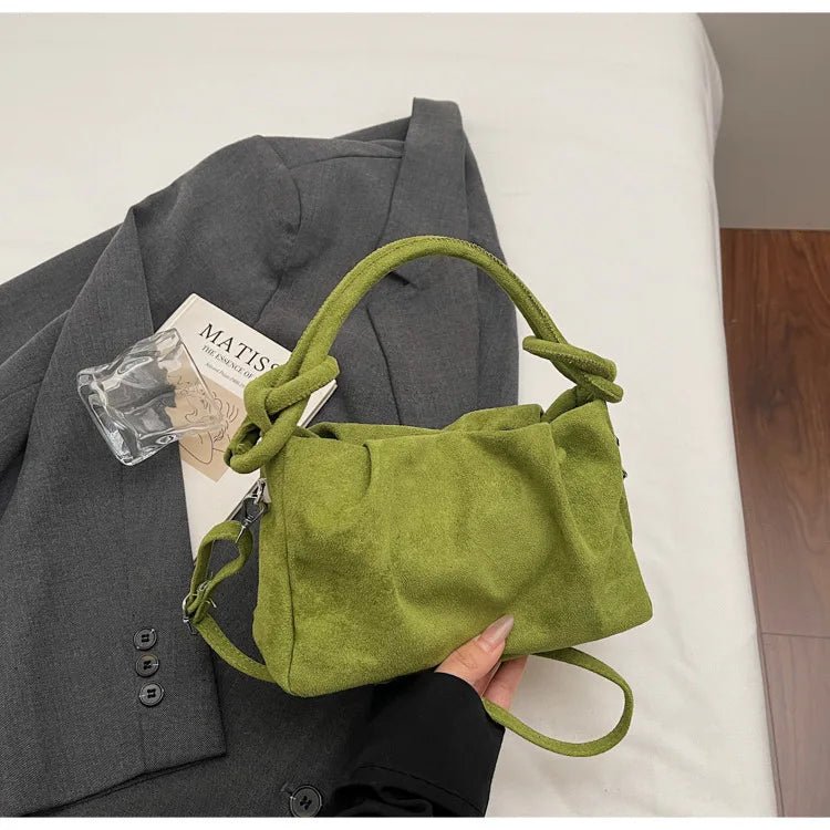 Siena Faux Suede Mini Shoulder Bag - Laluva