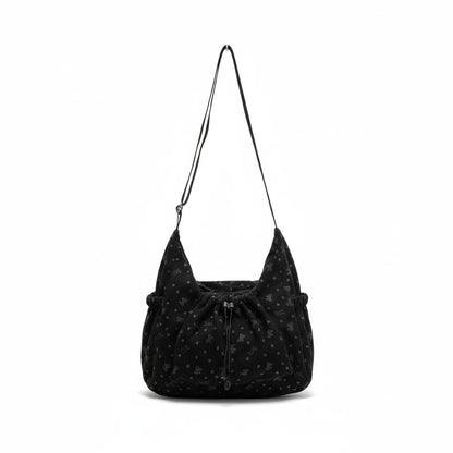 Stella Crossbody Bag Corduroy Black - Laluva