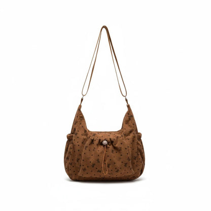 Stella Crossbody Bag Corduroy Brown - Laluva