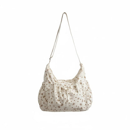 Stella Crossbody Bag Corduroy White - Laluva