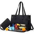 Tessa Quilted 2-in-1 Lunch Tote Bag - Laluva