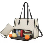Tessa Quilted 2-in-1 Lunch Tote Bag - Laluva