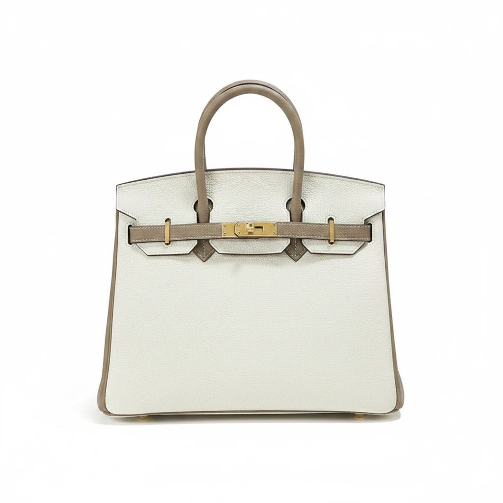 LALUVA Warkin Bags Genuine Leather Two Tone
