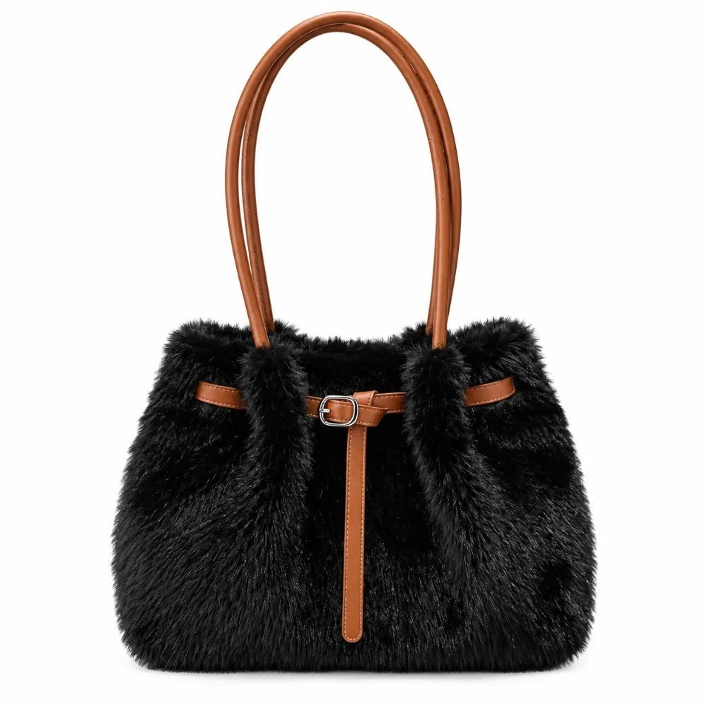 Wren Faux Fur Tote Bag - Laluva