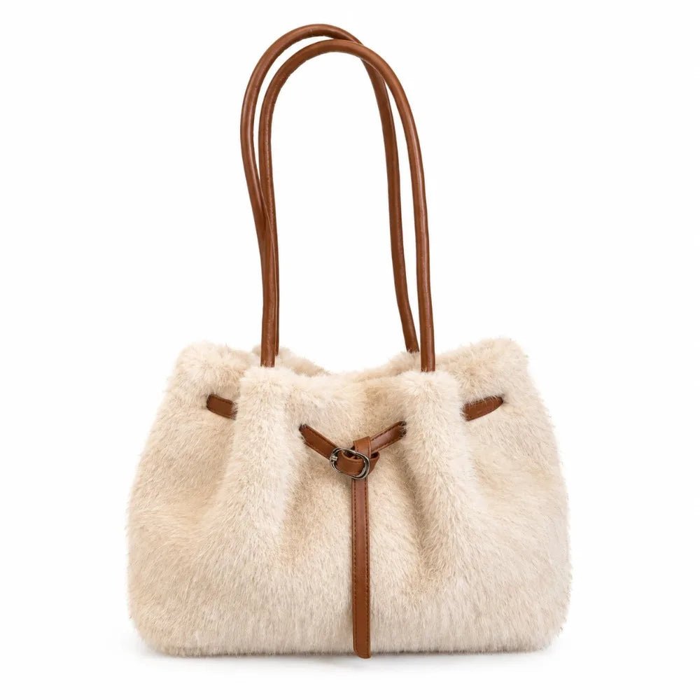 Wren Faux Fur Tote Bag - Laluva