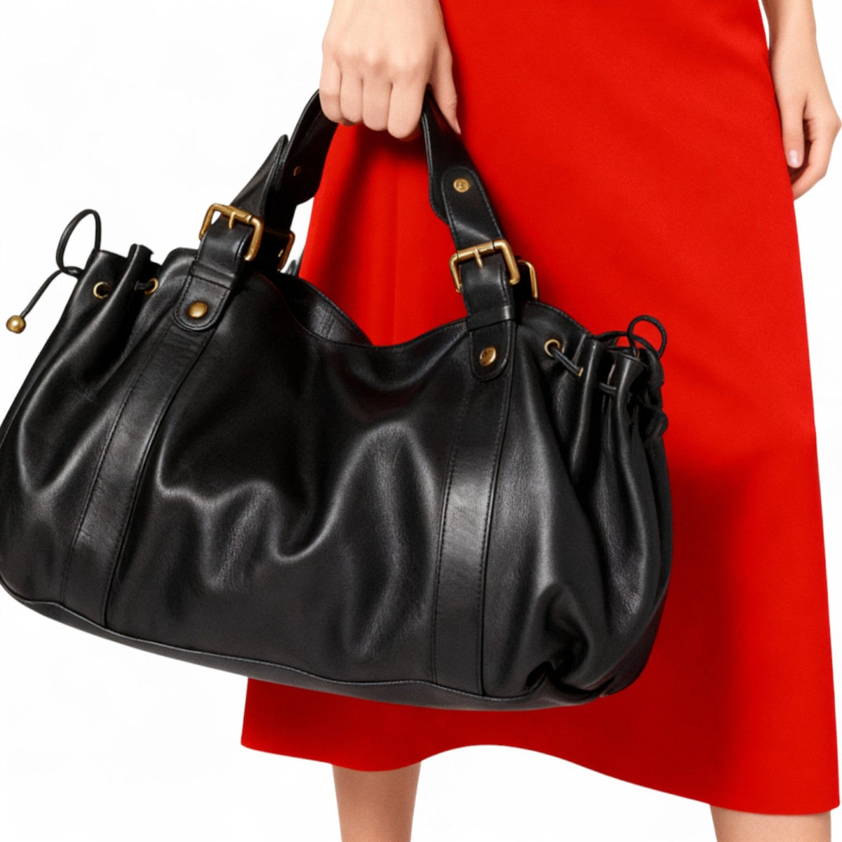 Gaia Leather Shoulder Bag