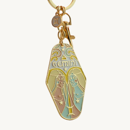 Zodiac Sign Bag Charm Gemini - Laluva