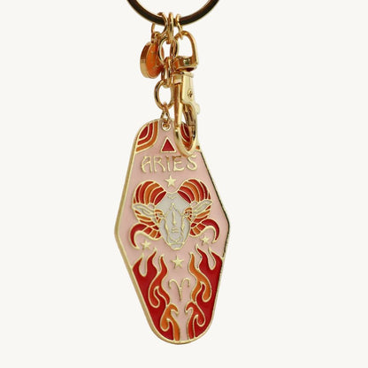 Zodiac Sign Bag Charm Aries - Laluva