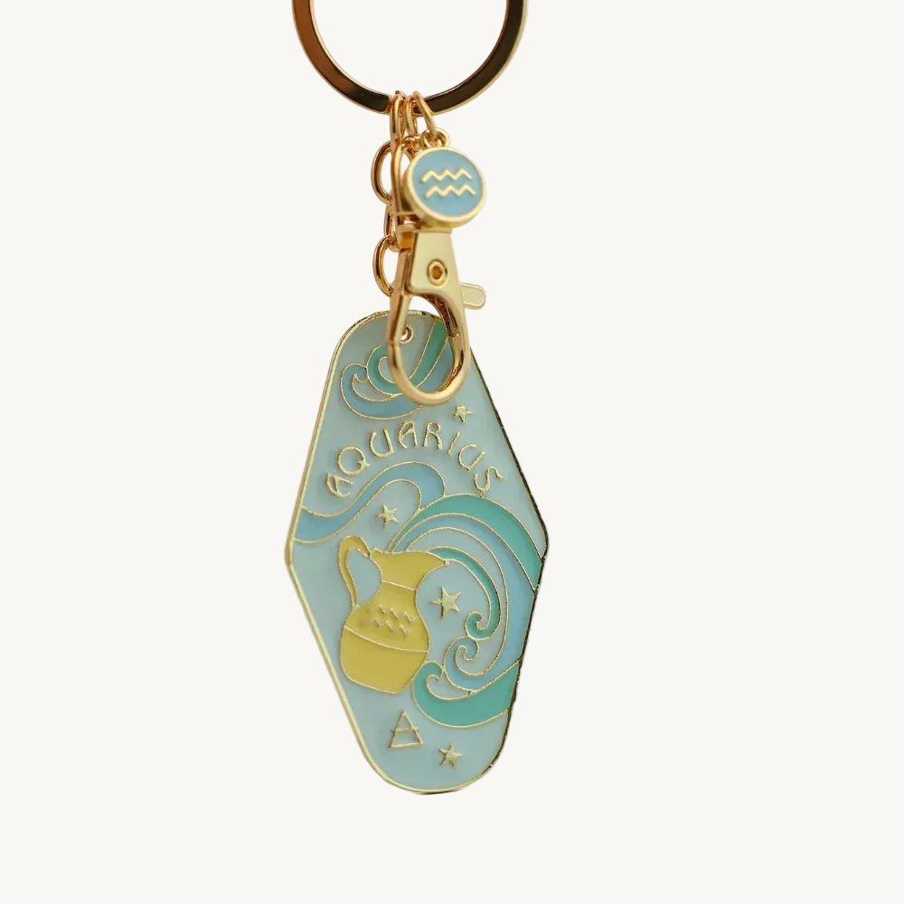 Zodiac Sign Bag Charm Aquarius - Laluva