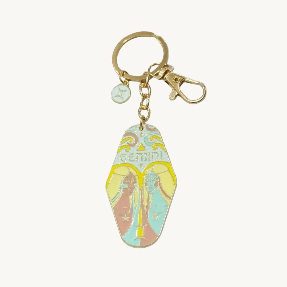 Zodiac Sign Bag Charm Gemini - Laluva