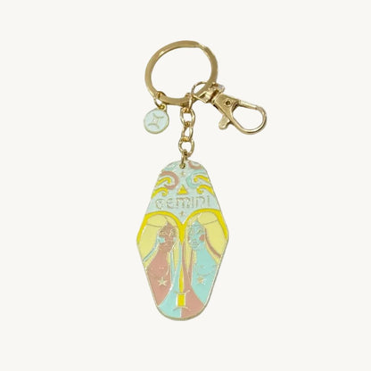 Zodiac Sign Bag Charm Gemini - Laluva