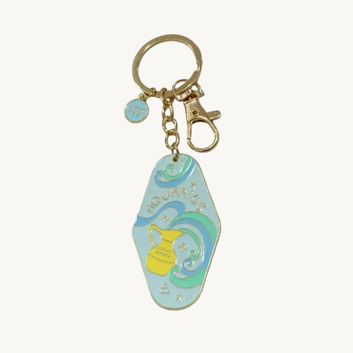 Zodiac Sign Bag Charm Aquarius - Laluva