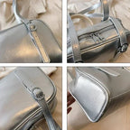 Zoe Buckle-Strap Pillow Shoulder Bag - Laluva
