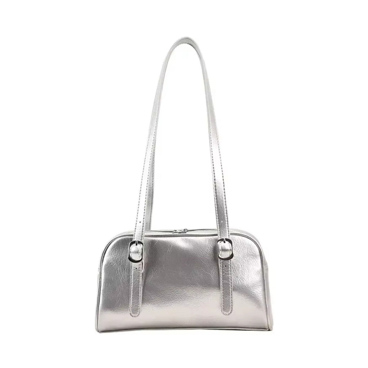 Zoe Buckle-Strap Pillow Shoulder Bag - Laluva