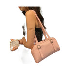 Zoe Buckle-Strap Pillow Shoulder Bag - Laluva